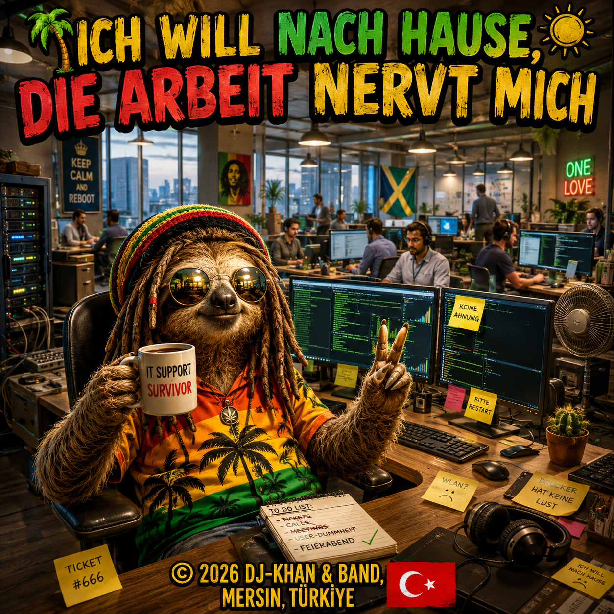 Ich will nach Hause, die Arbeit nervt mich