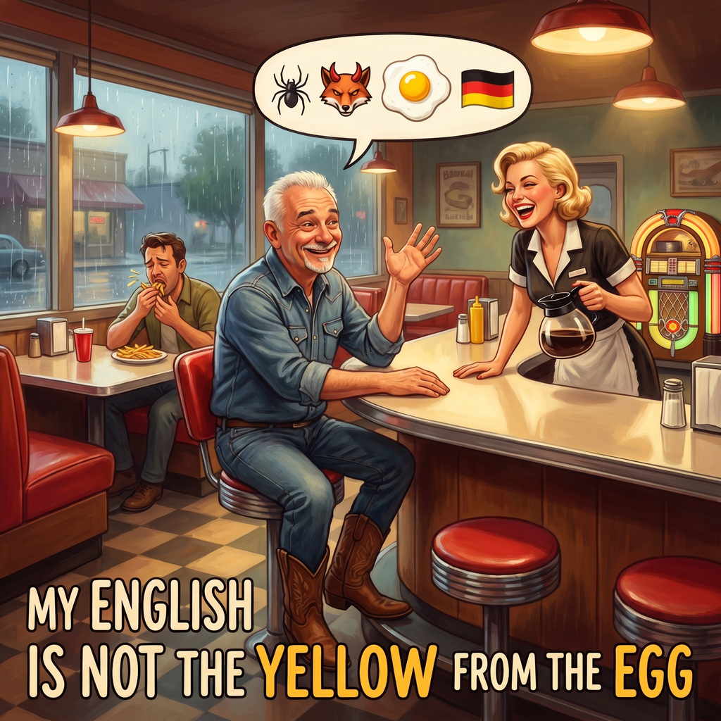 My English Is Not the Yellow from the Egg