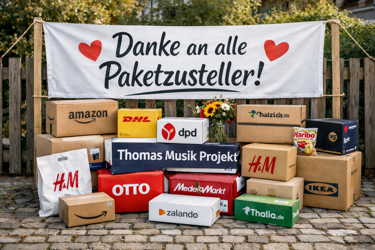 Danke an den Packetzusteller