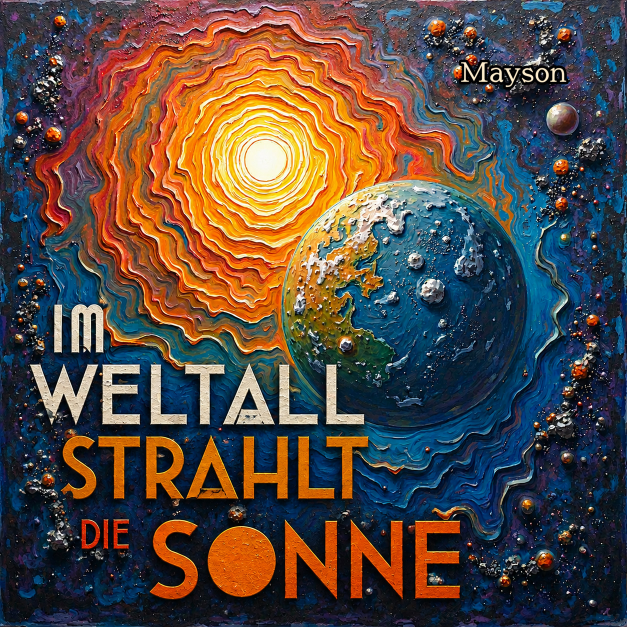 Im Weltall strahlt die Sonne
